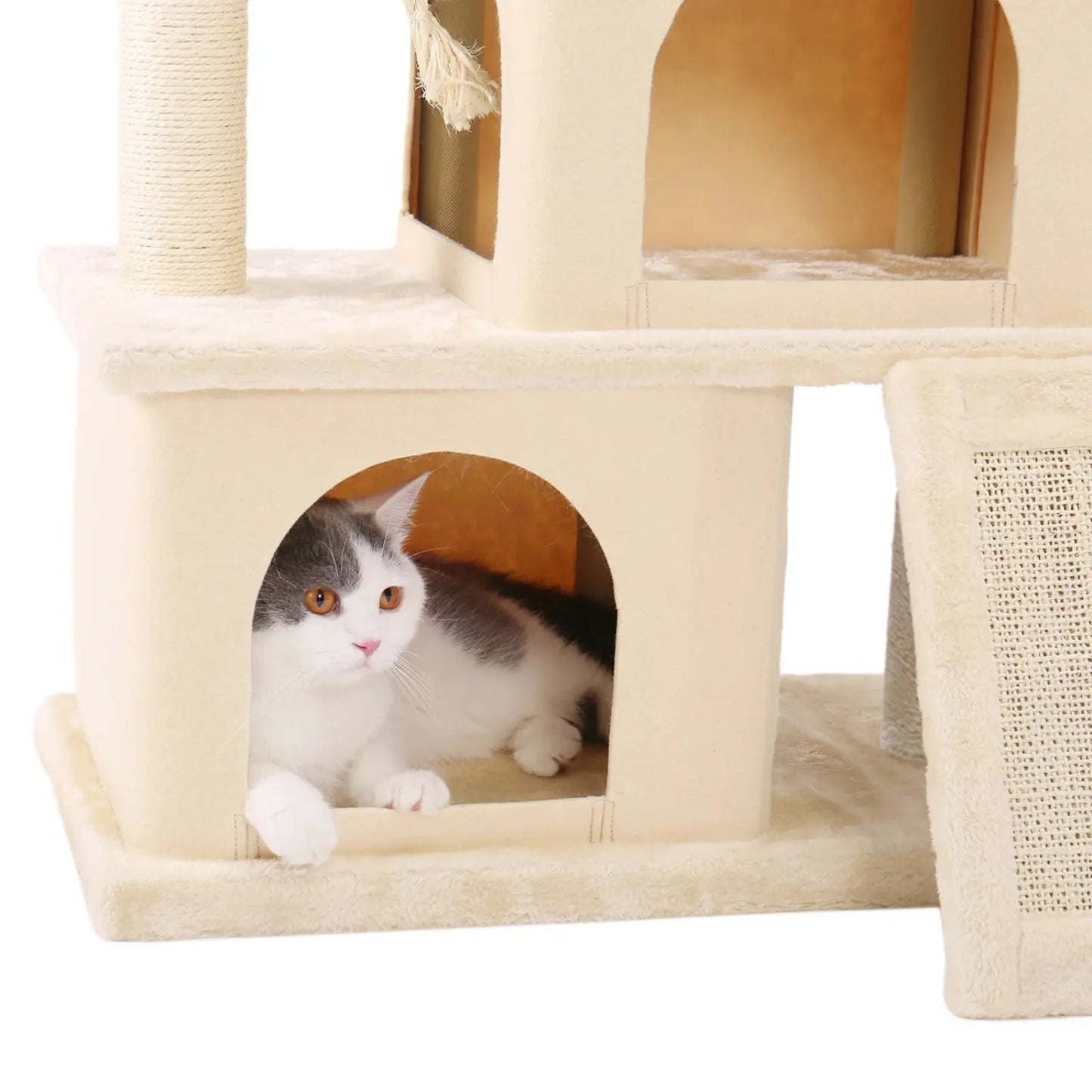 Arbre à Chat Beige Confortable - Le Nid Félin