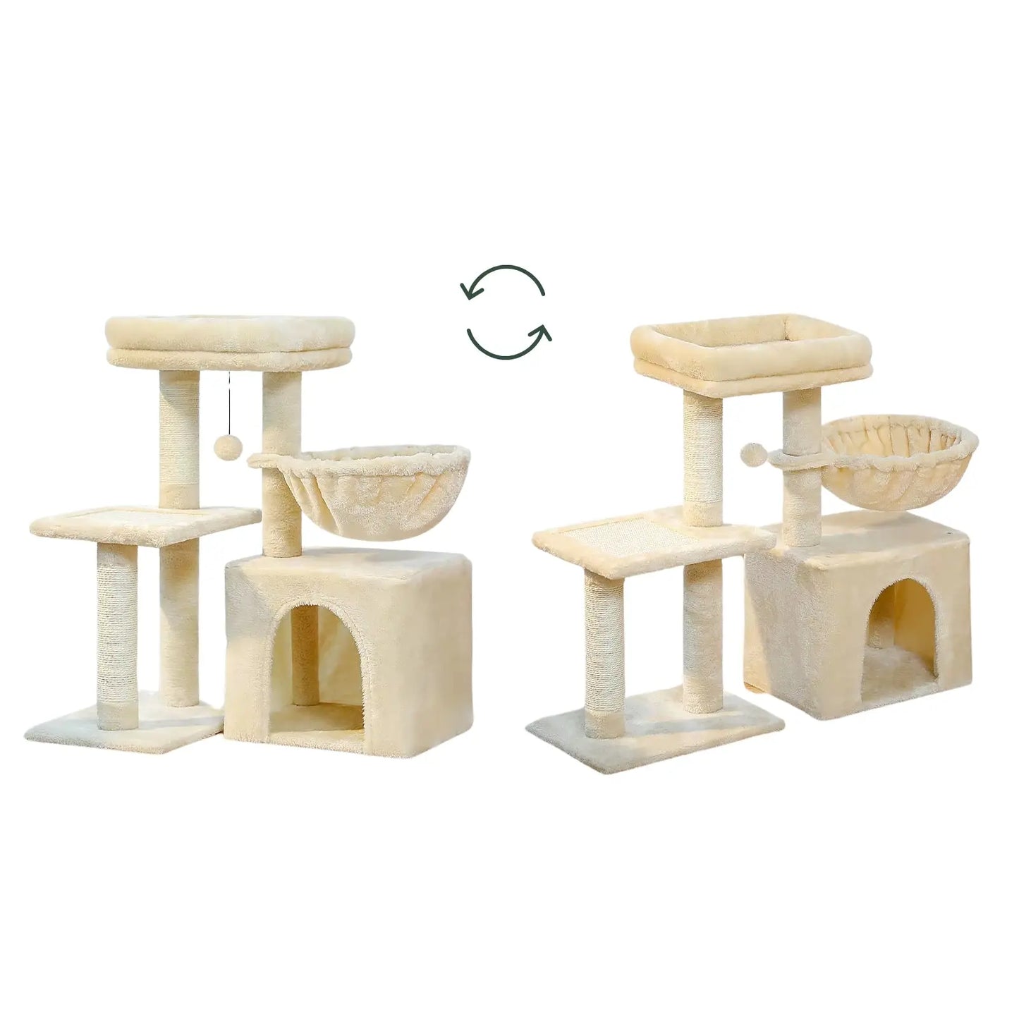Arbre à Chat Beige avec Hamac - Le Nid Félin