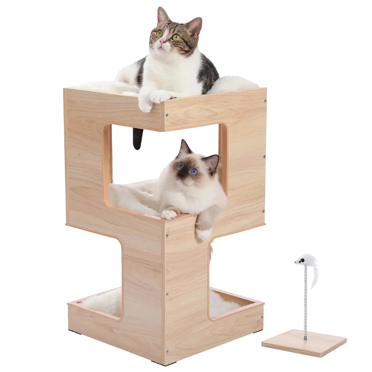 Arbre à Chat Design Table de Chevet Beige - Le Nid Félin