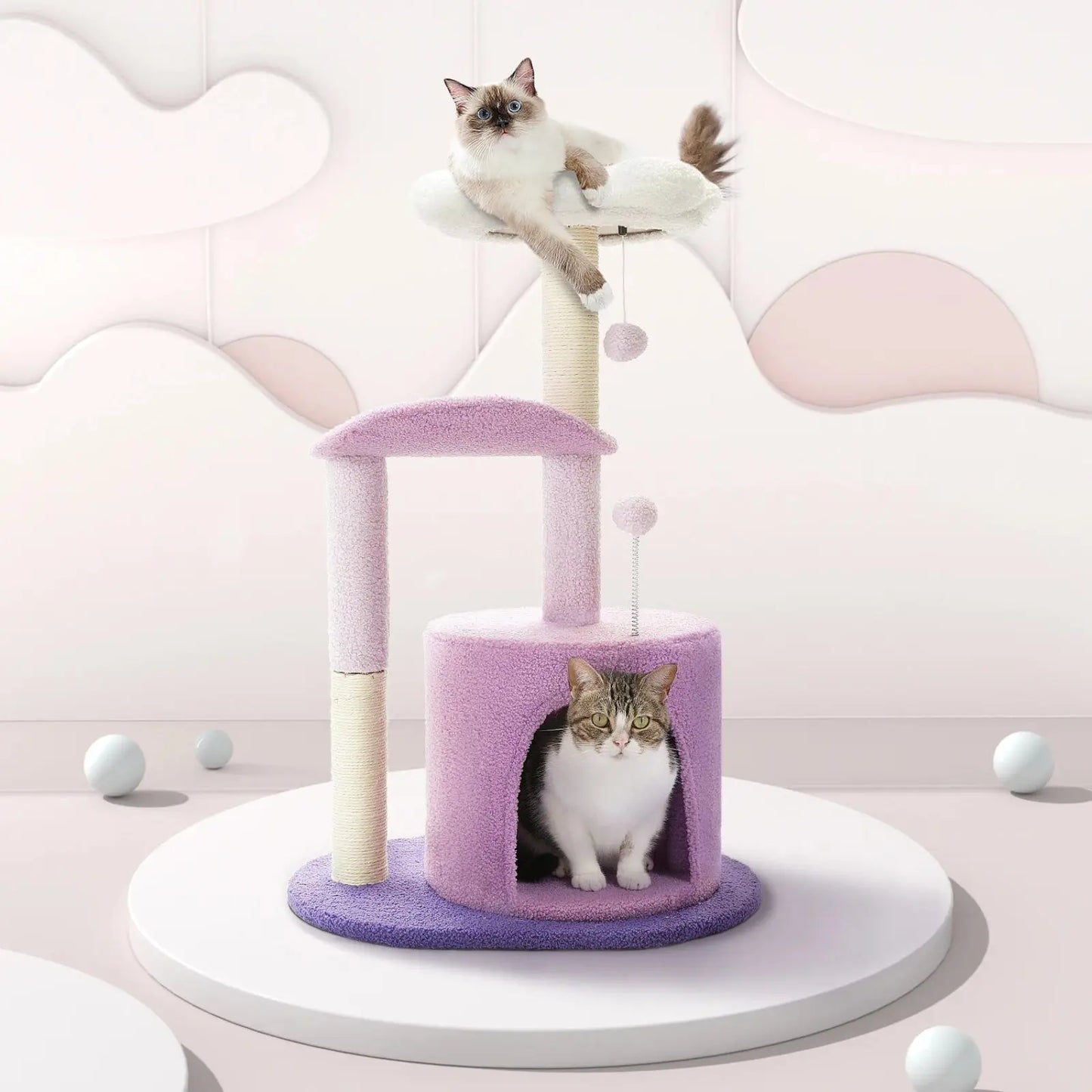 Arbre à Chat Fleur Rose - Le Nid Félin