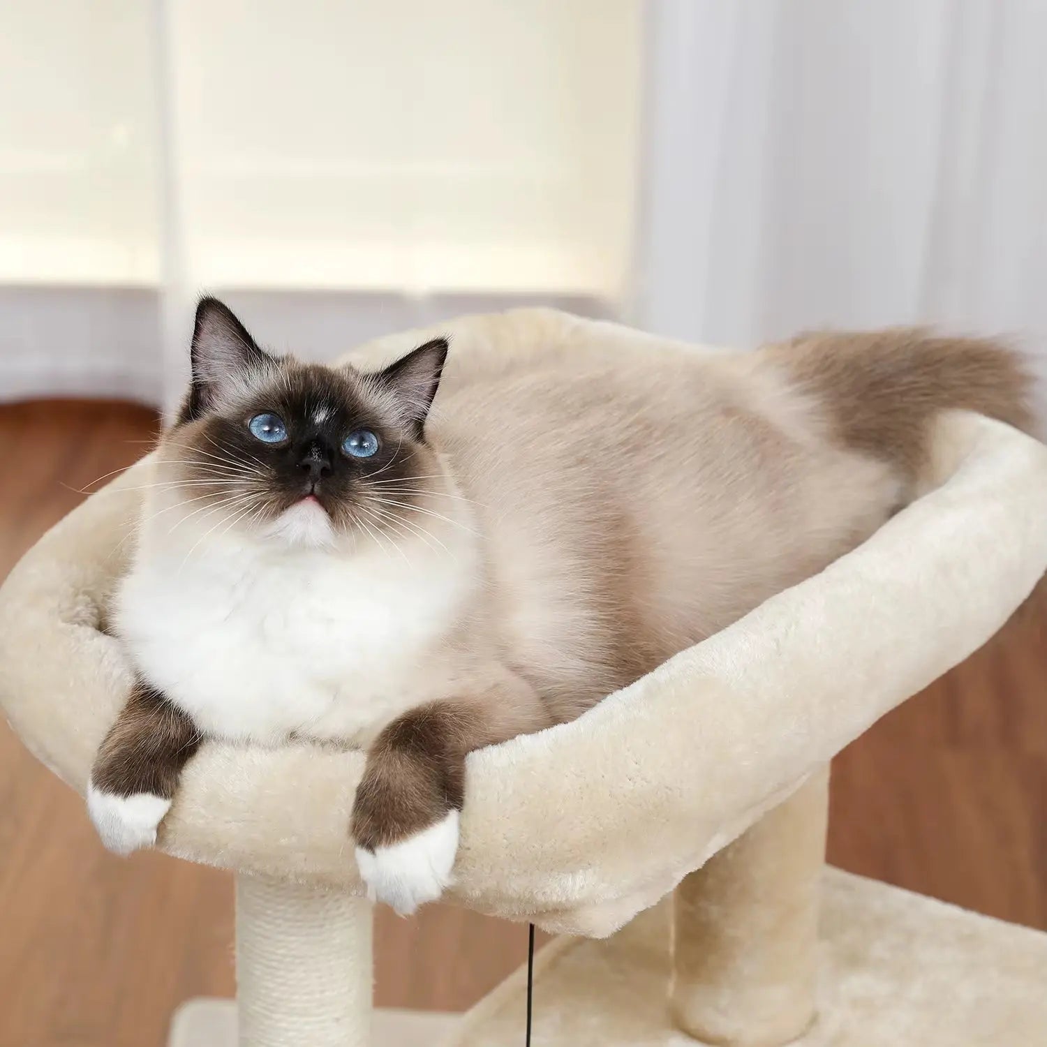 Petit Arbre à Chat Beige - Le Nid Félin