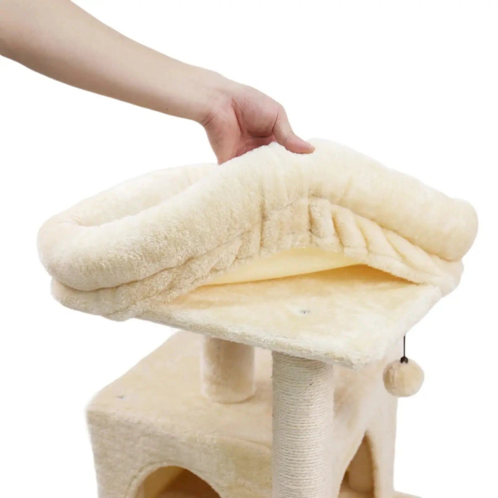 Arbre à Chat Beige Confortable - Le Nid Félin