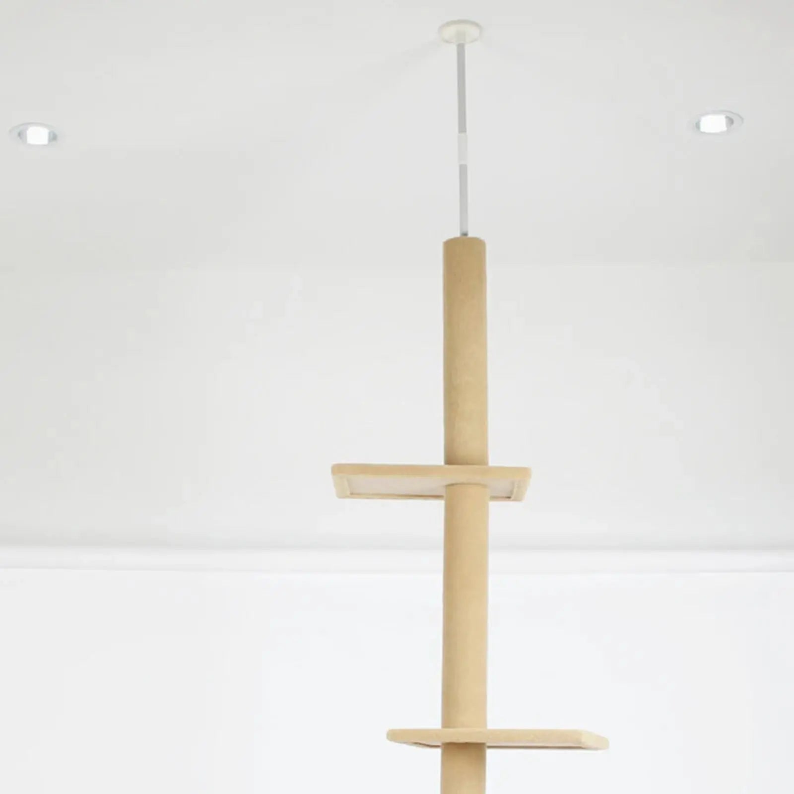 Arbre à Chat au Plafond Beige - Le Nid Félin