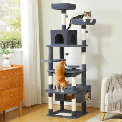 Arbre à Chat Gris XXL - Le Nid Félin