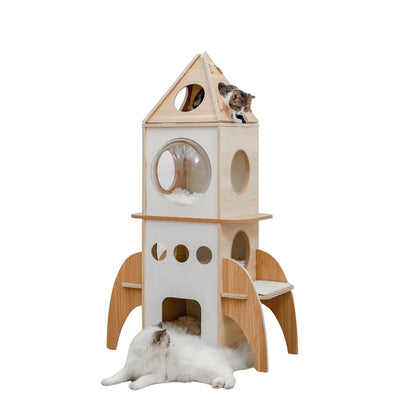 Arbre à Chat Design Fusée - Le Nid Félin