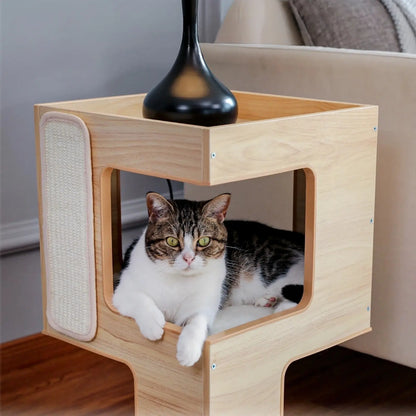 Meuble pour Chat en Bois - Le Nid Félin