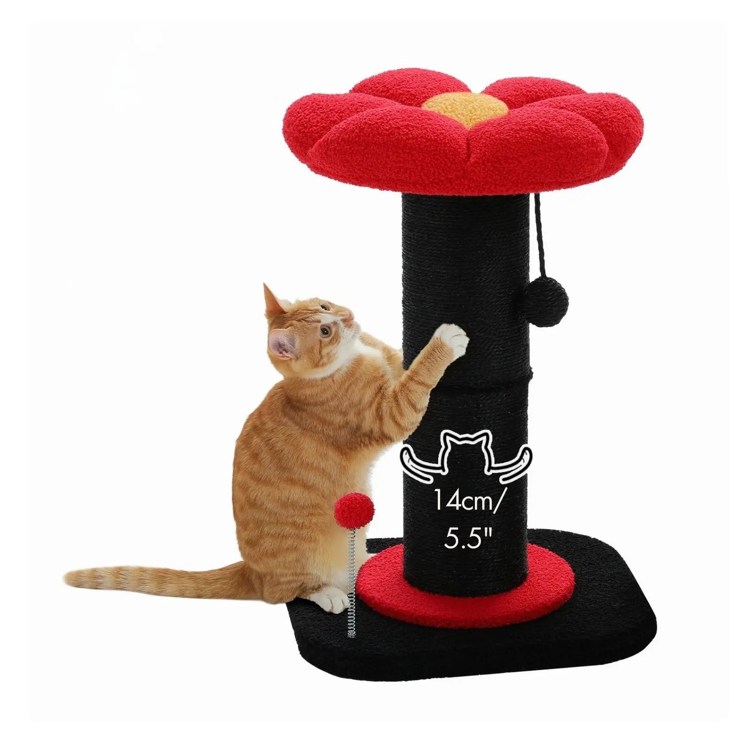 Arbre à Chat Fleur Noir avec Griffoirs - Le Nid Félin