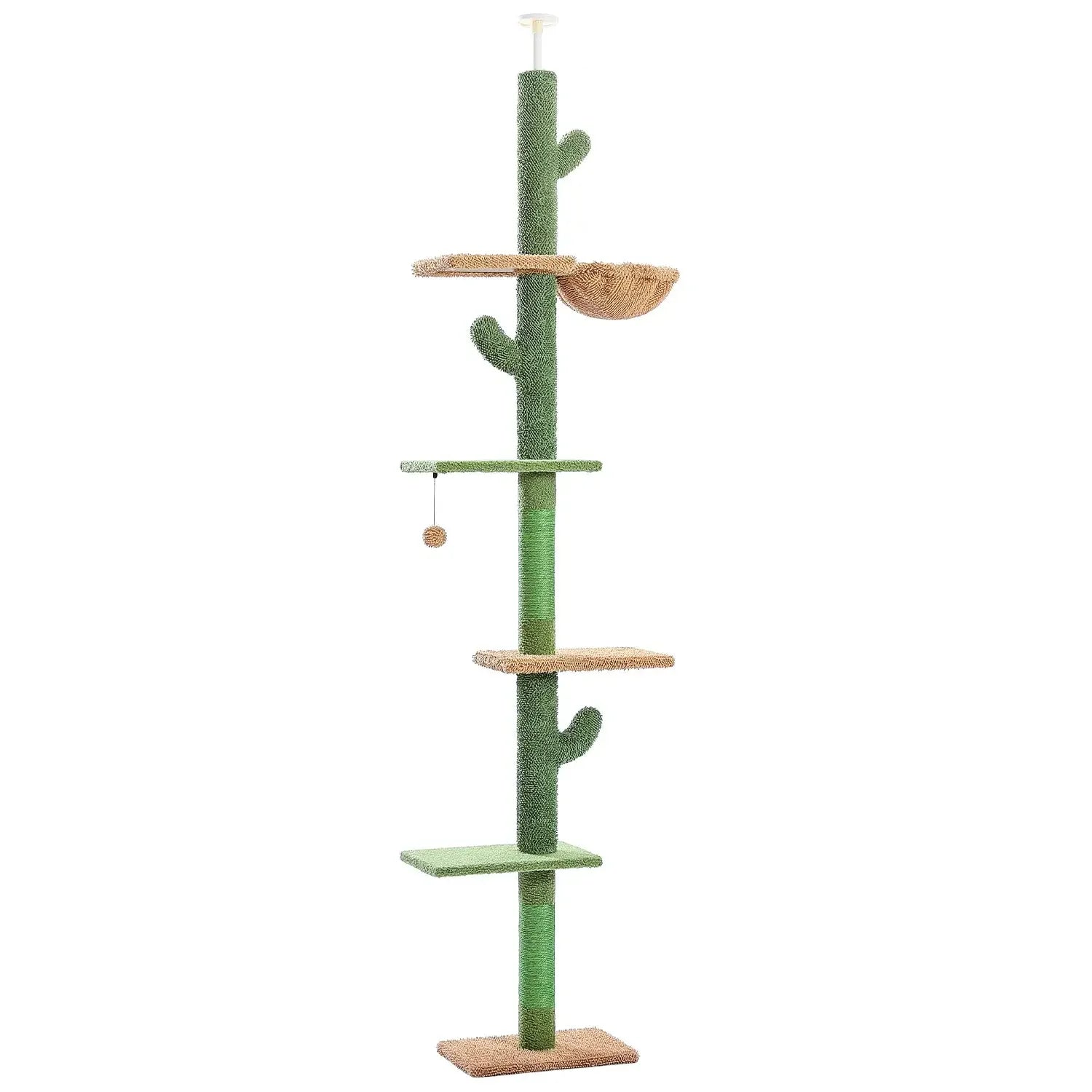 Arbre à chat XXL Ajustable 275 cm Cactus - Le Nid Félin