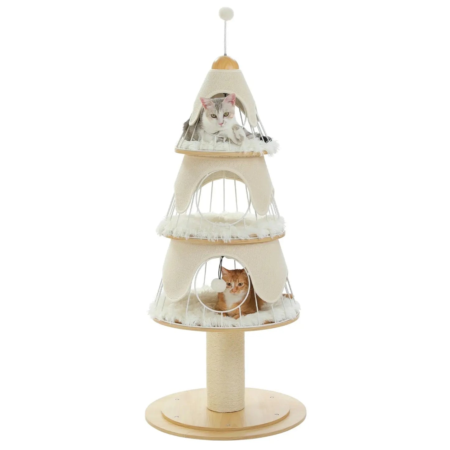 Arbre à Chat Beige Sapin - Le Nid Félin