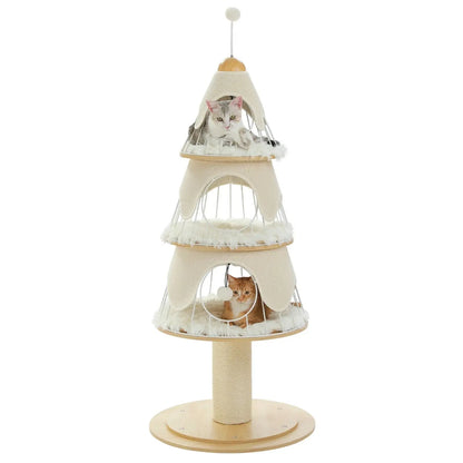 Arbre à Chat Beige Sapin - Le Nid Félin
