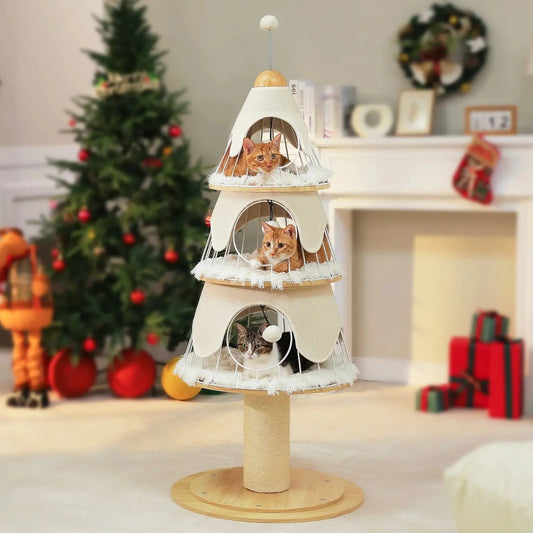 Arbre à Chat Beige Sapin - Le Nid Félin