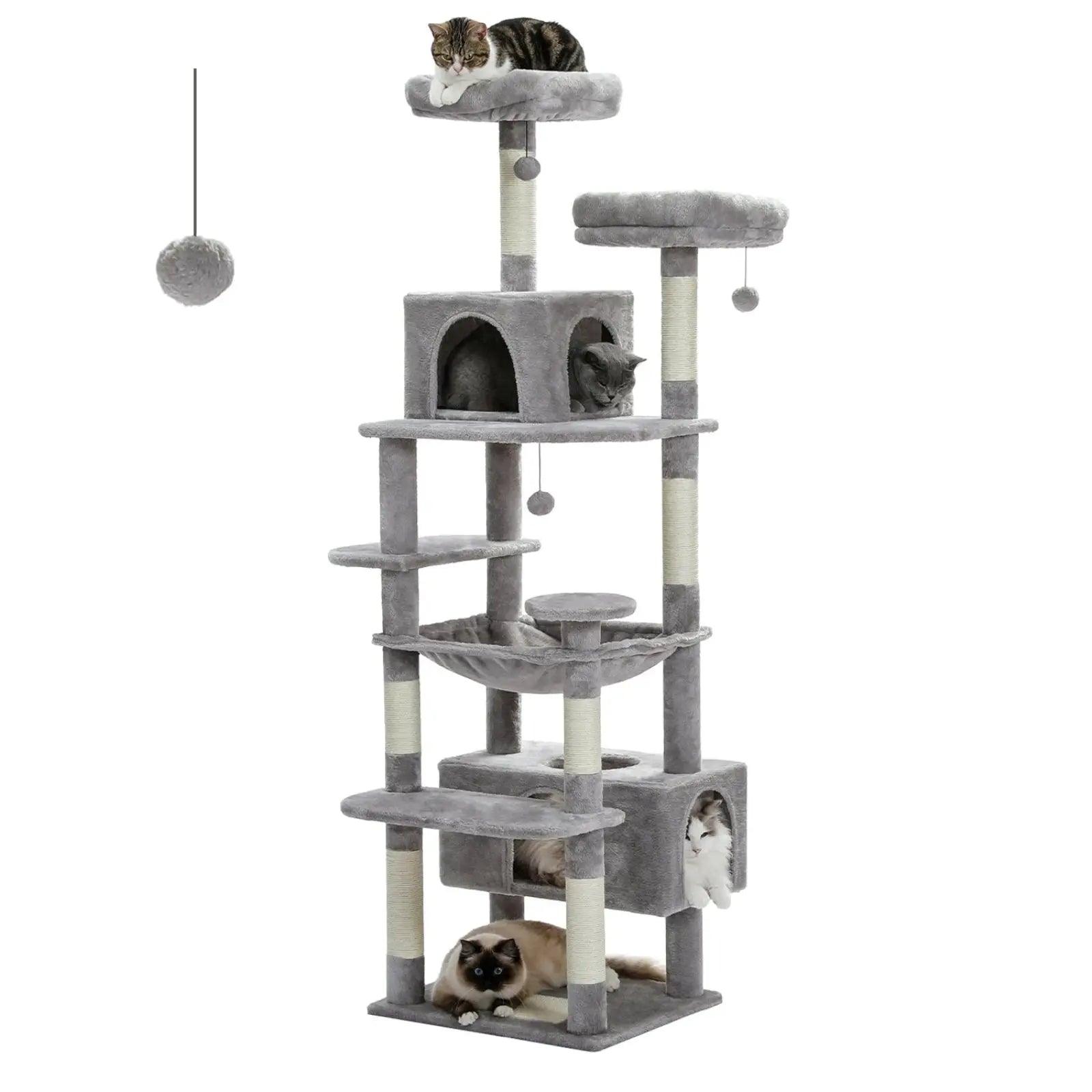 Arbre à Chat Gris XXL - Le Nid Félin
