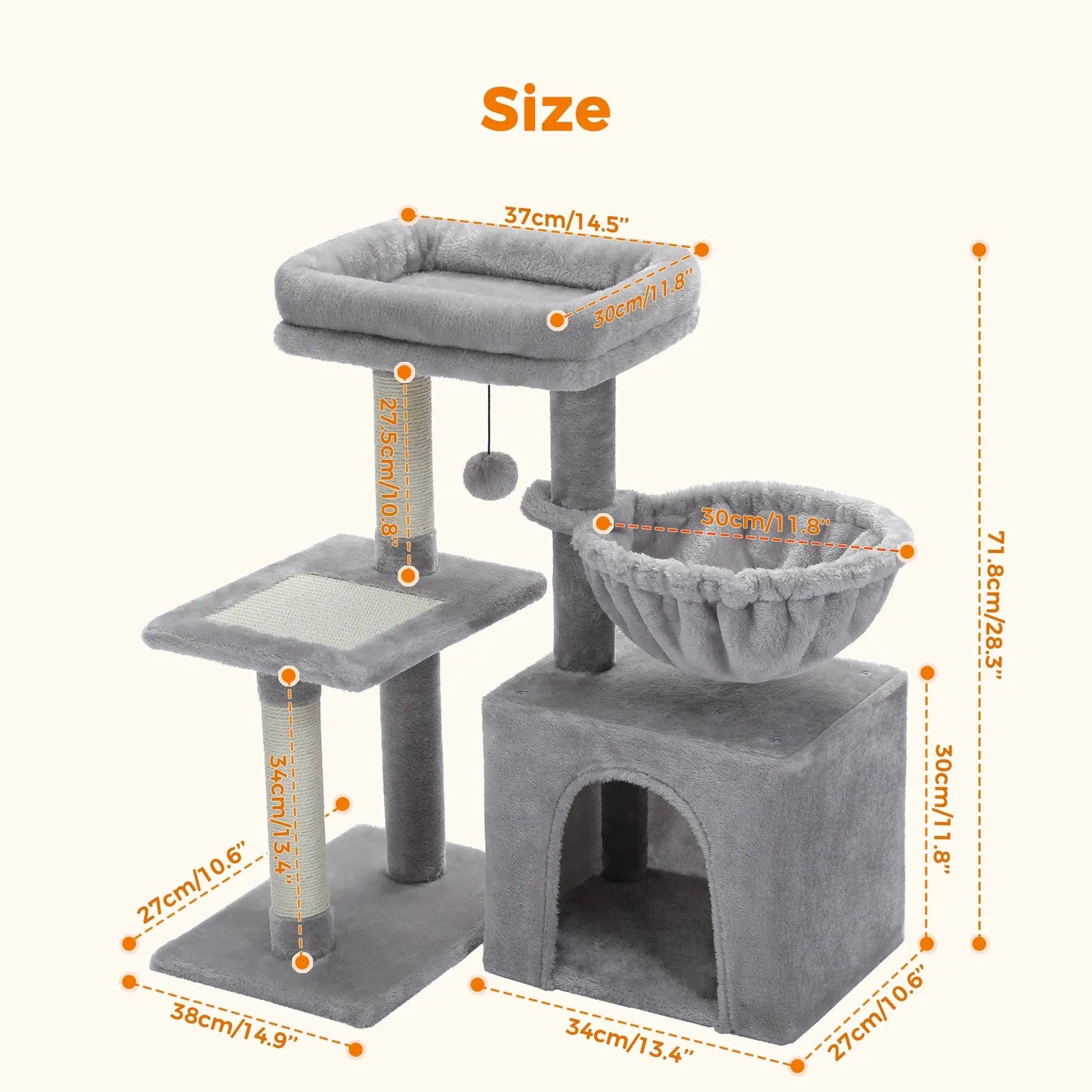 Petit Arbre à Chat Modulable - Le Nid Félin