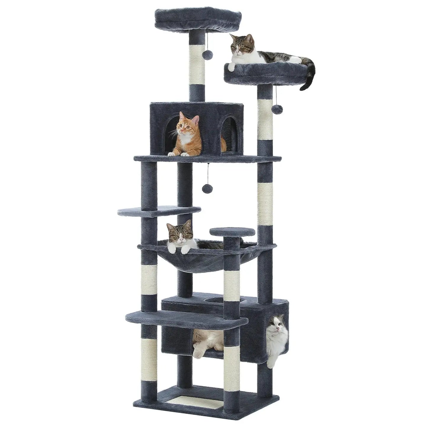 Arbre à Chat Gris XXL - Le Nid Félin
