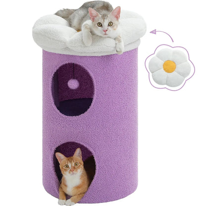Arbre à Chat Fleur Double Condo - Le Nid Félin