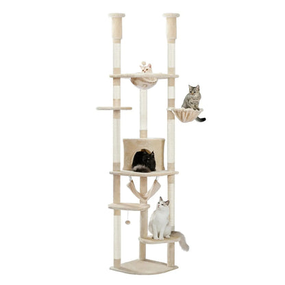 Arbre à Chat Beige Plafond - Le Nid Félin