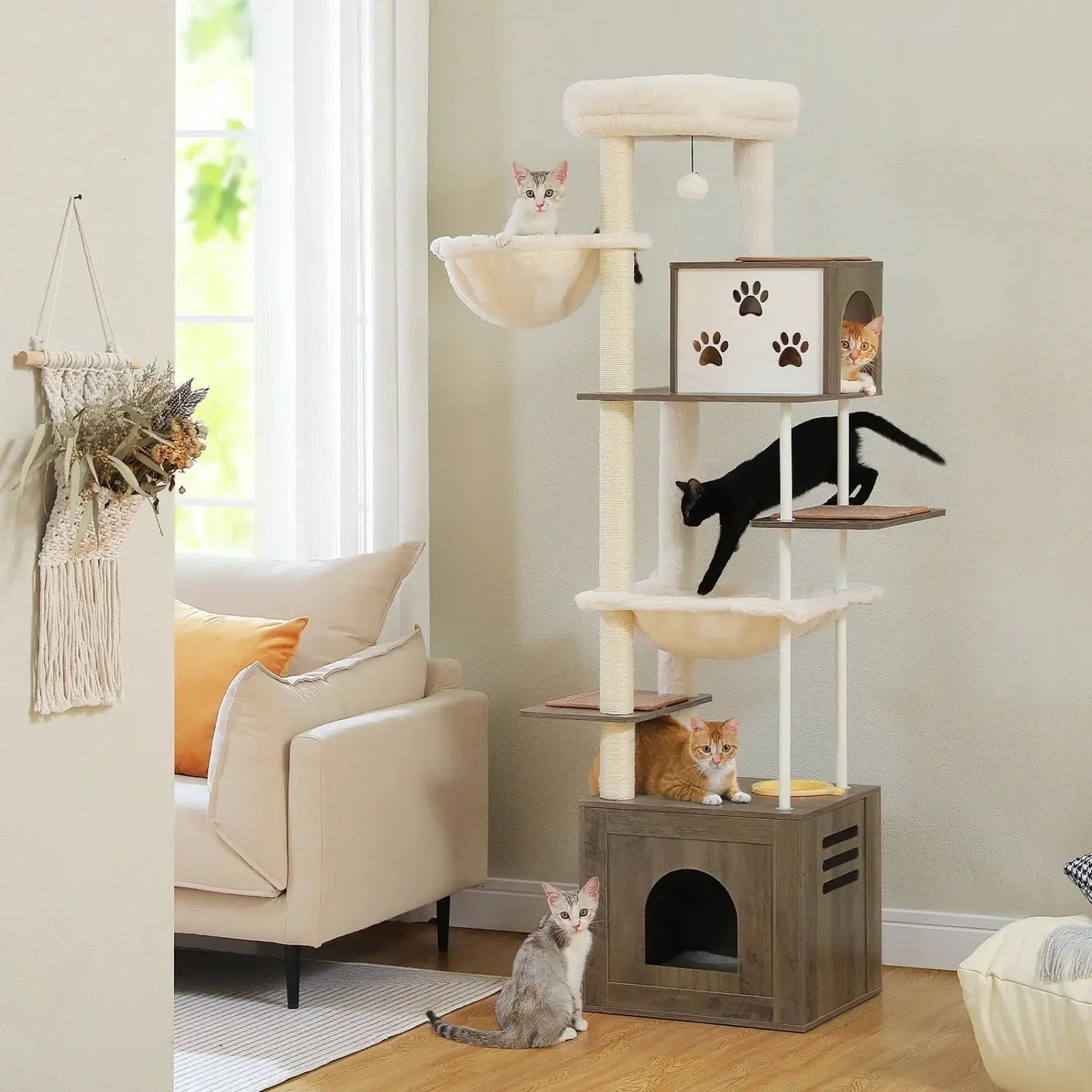 Arbre à Chat Design 190 cm - Le Nid Félin