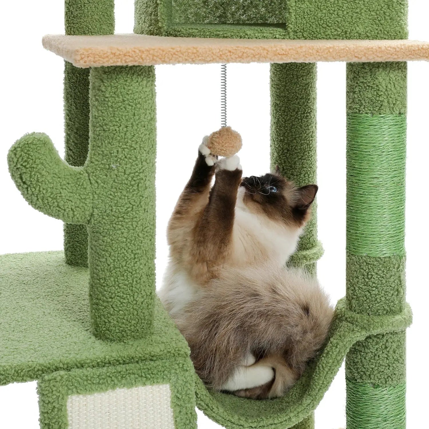 Arbre à Chat Cactus 7 Niveaux Plafond - Le Nid Félin
