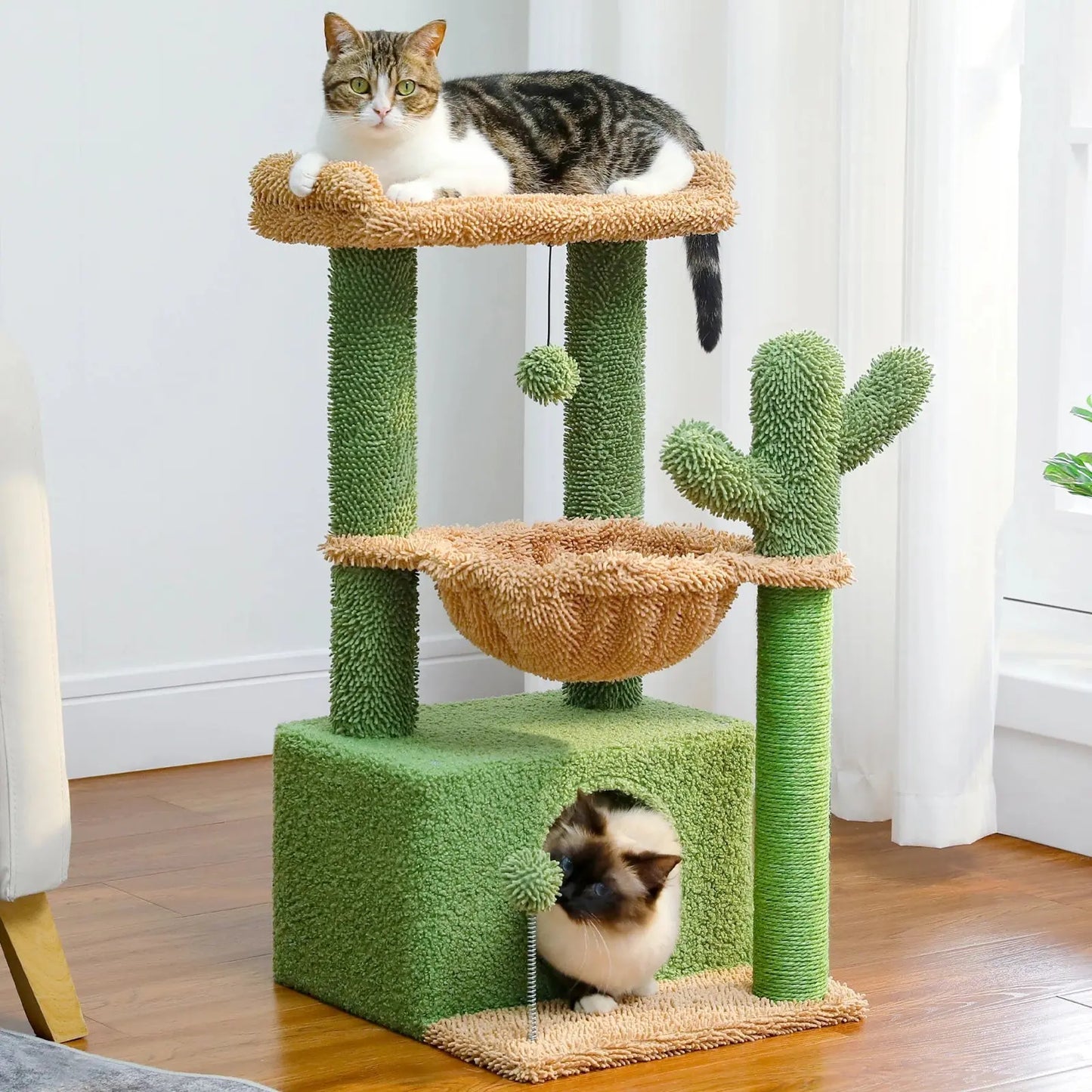 Arbre à Chat Cactus avec Hamac - Le Nid Félin