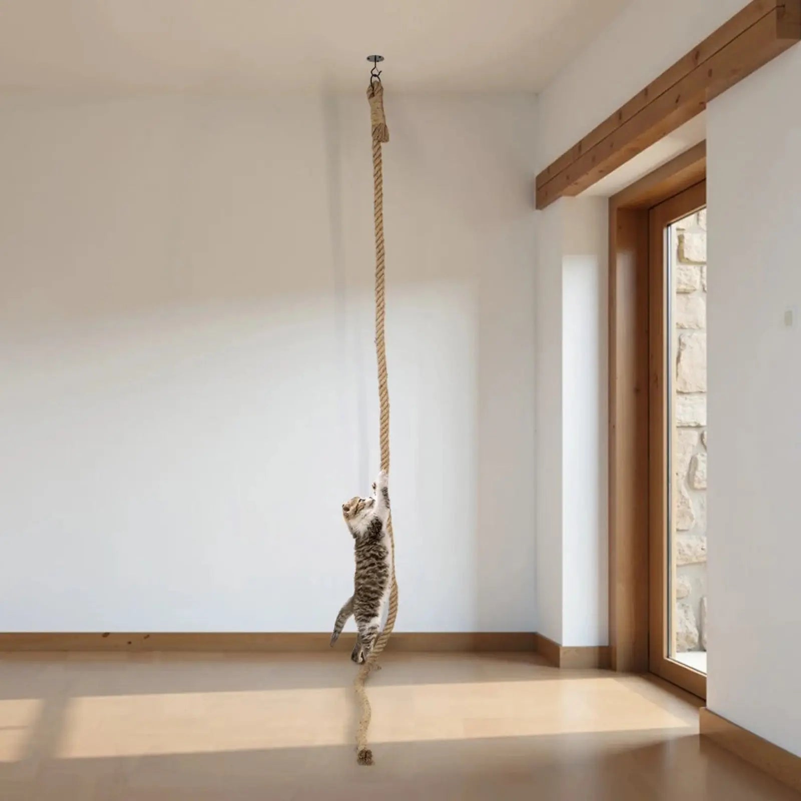 Corde pour chat Suspendu au Plafond - Le Nid Félin