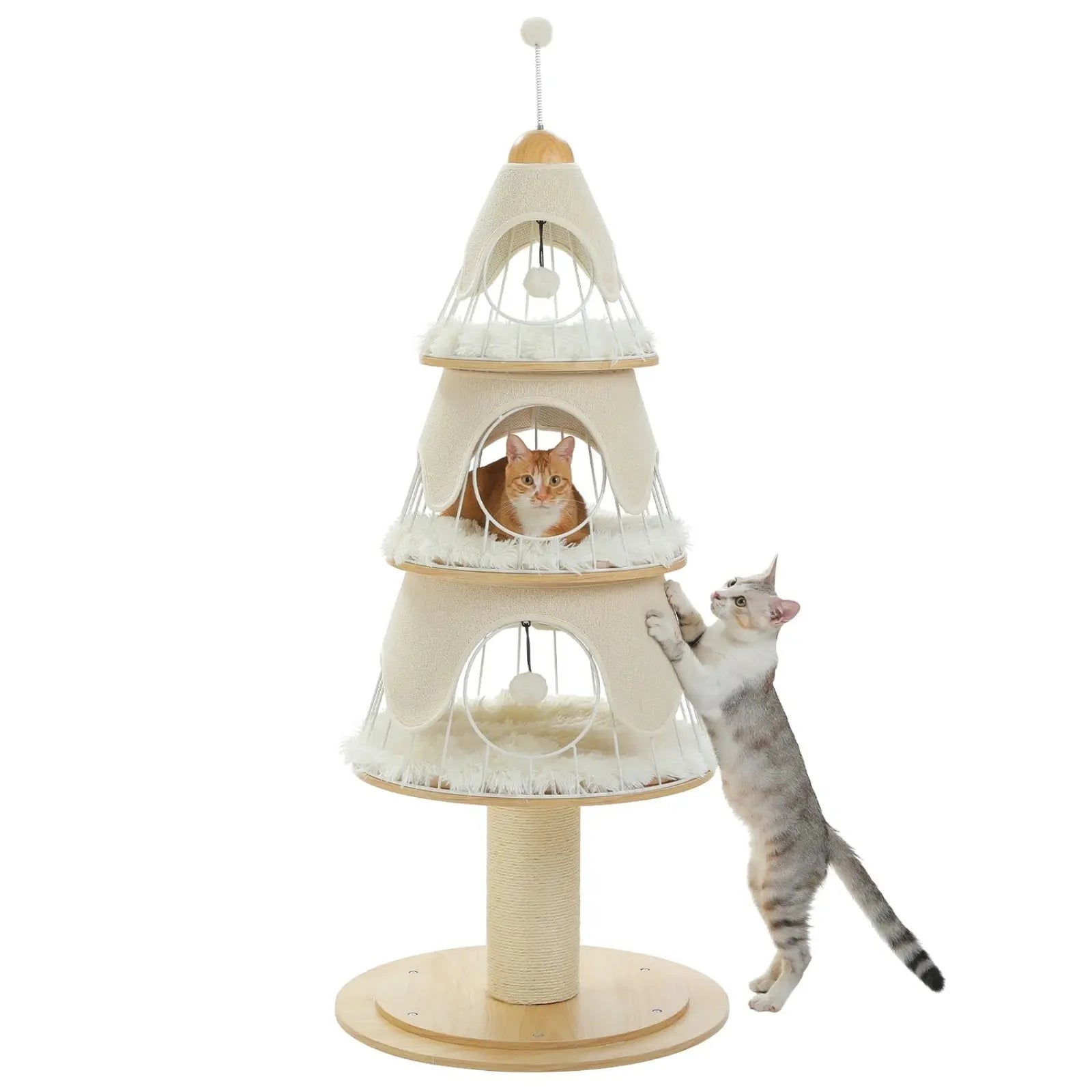 Arbre à Chat Beige Sapin - Le Nid Félin